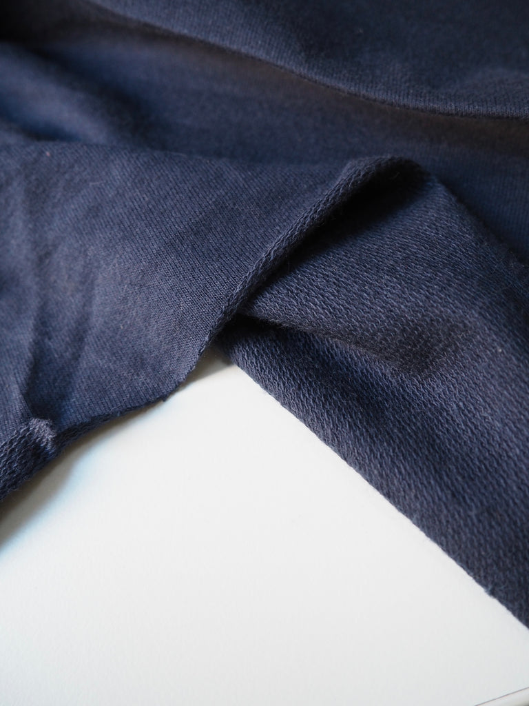 Navy Organic Loopback Jersey