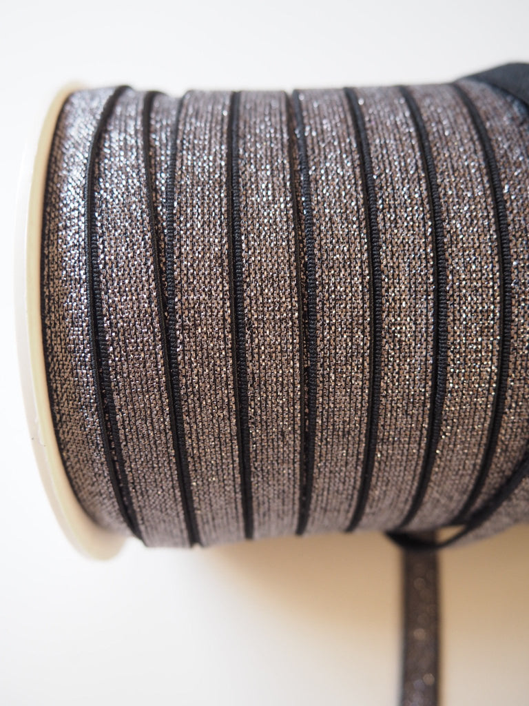 Pewter Metallic Elastic 10mm