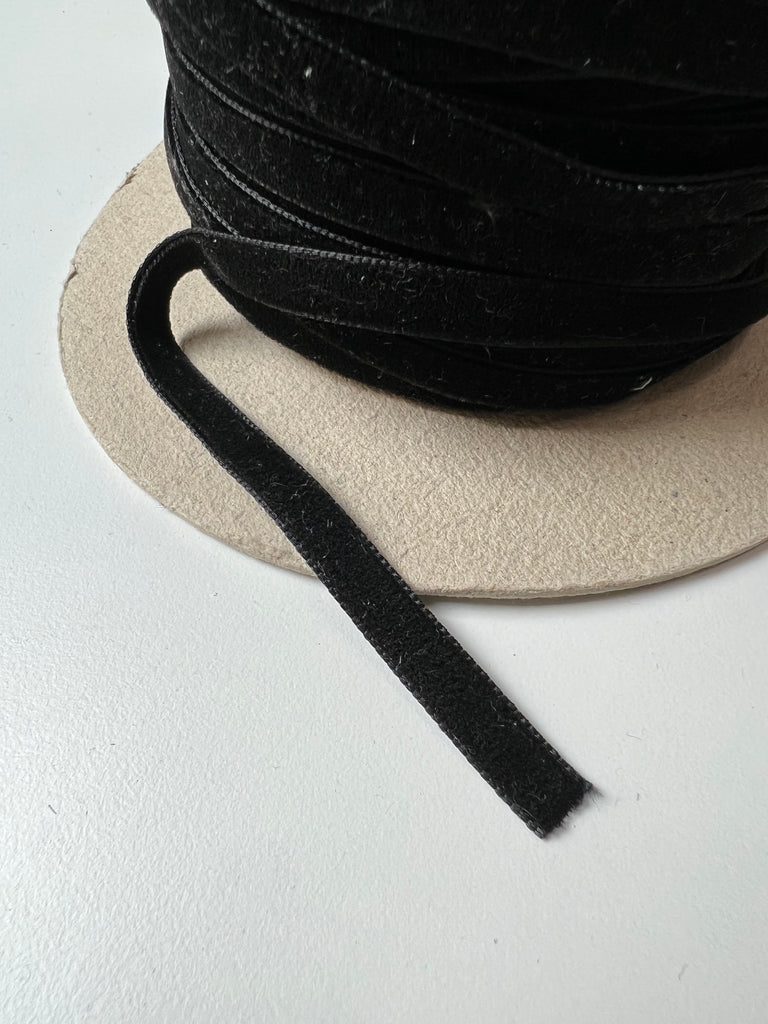 Black Velvet Ribbon 10mm