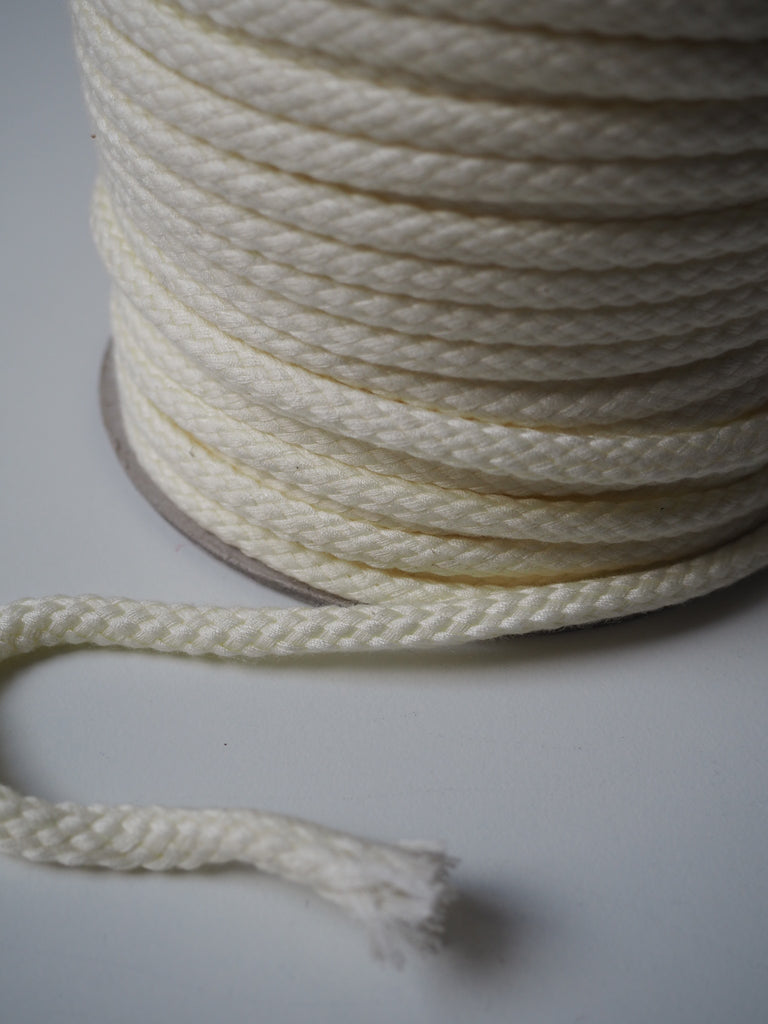 Cream Braided Cord 8mm