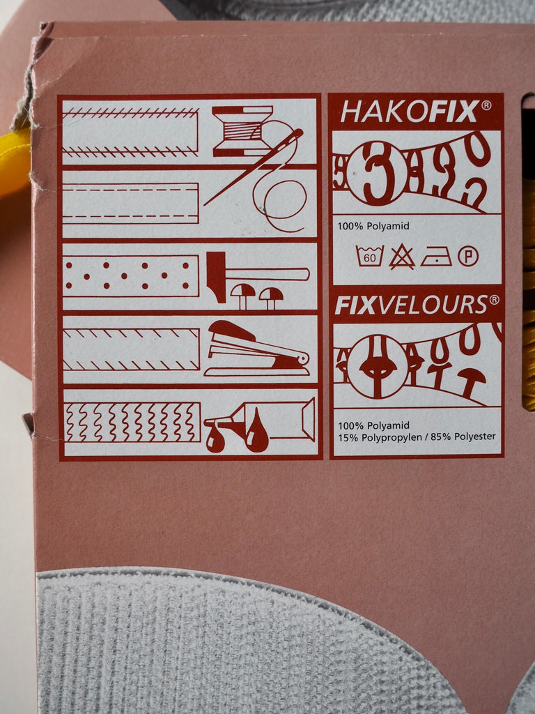 Yellow Hakofix Hook and Loop Tape