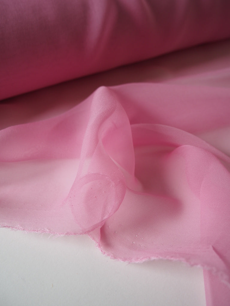 Pink Silk Chiffon