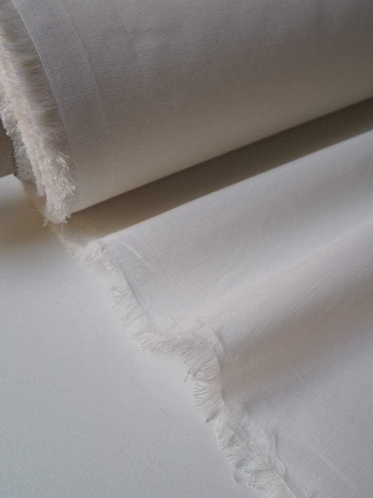 White Crisp Linen Viscose