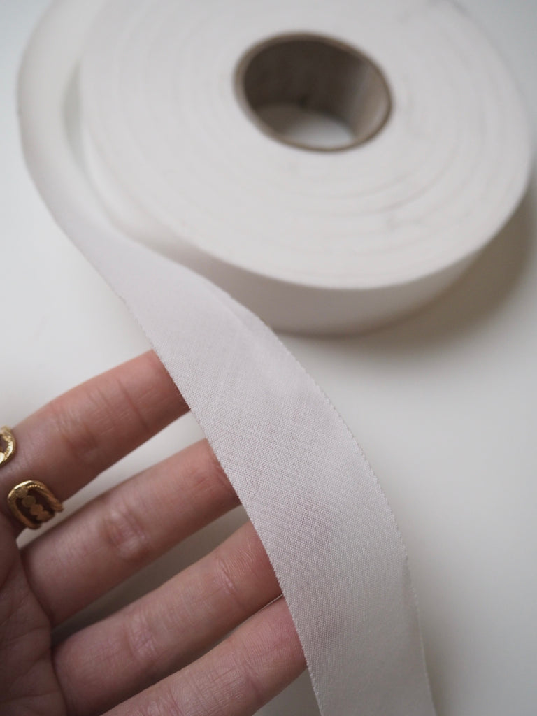 White Cotton Bias Tape