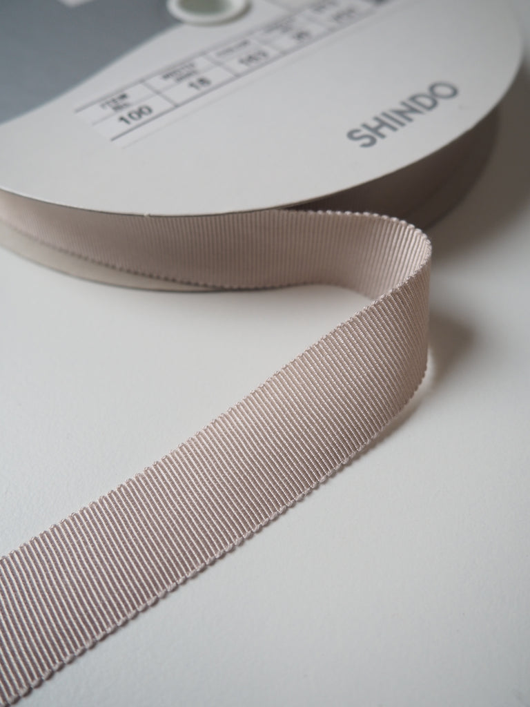 Shindo Oyster Grosgrain Ribbon 18mm