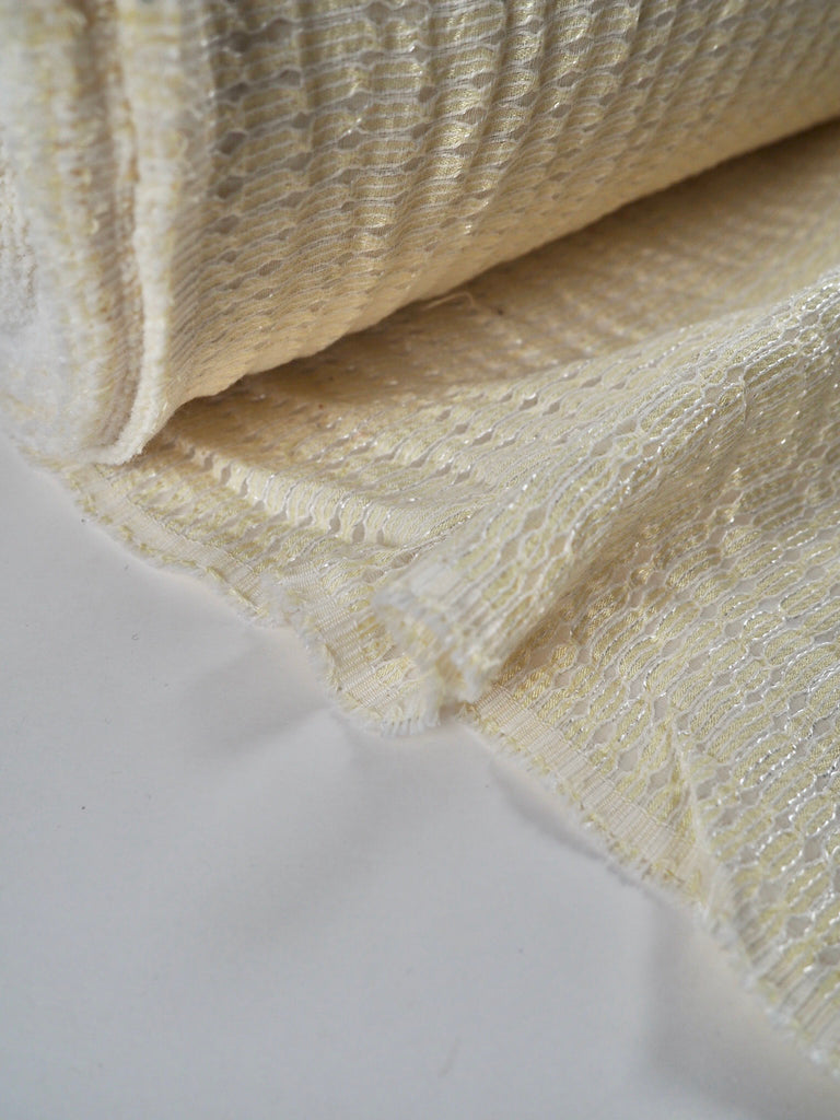 Pomona Golden Cream Corded Lace