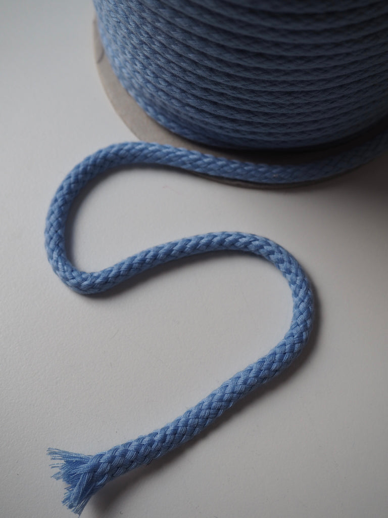 Cornflower Braided Cord 8mm