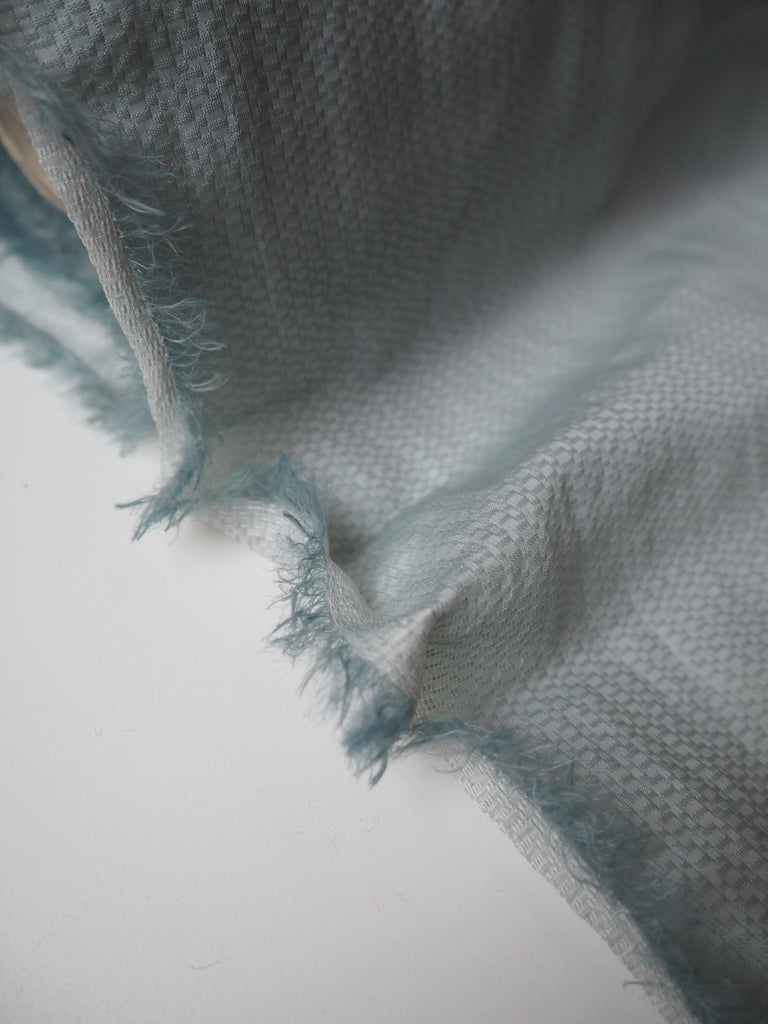 Mint Jacquard Organza