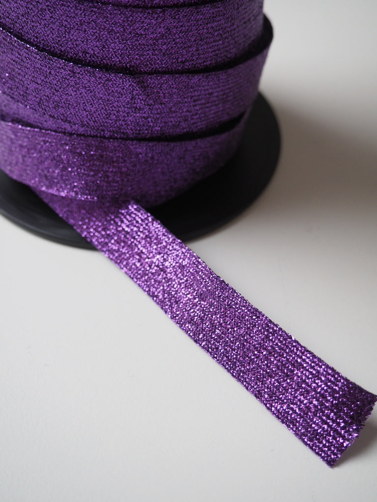 Amethyst Metallic Ribbon 17mm