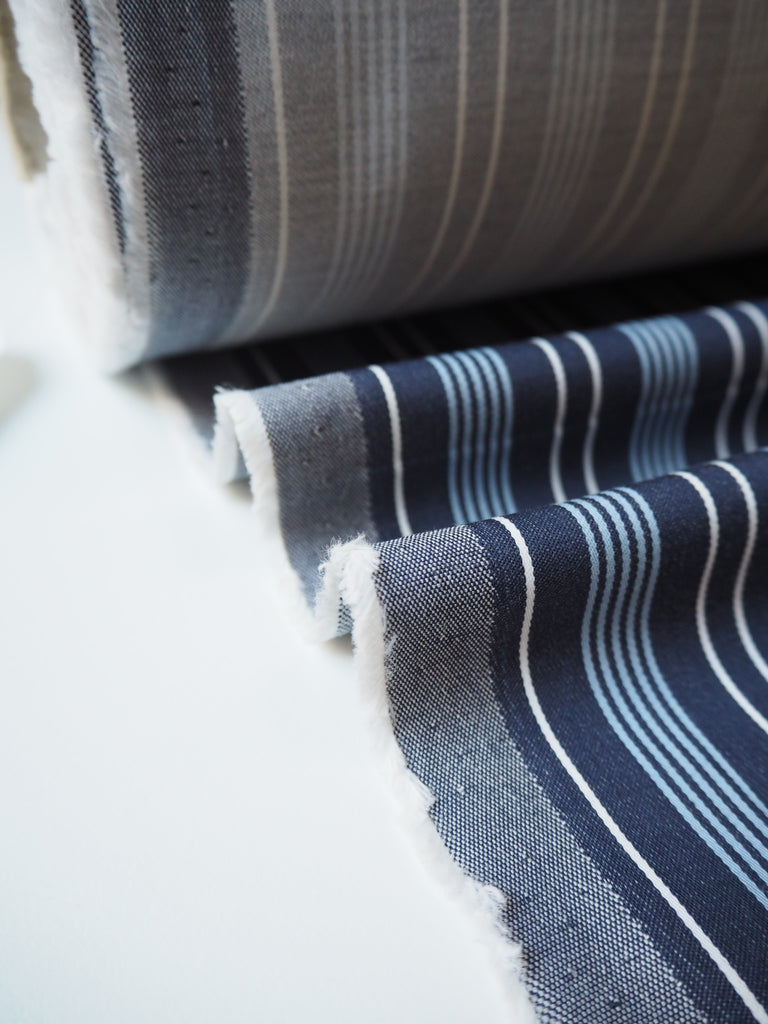 Denim Blue Stripe Cotton