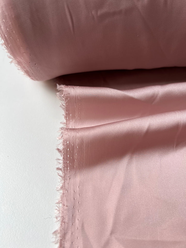 Antique Rose Crepe Backed Satin