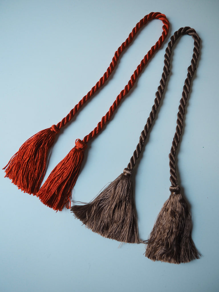 Silky Cord + Tassel Tie