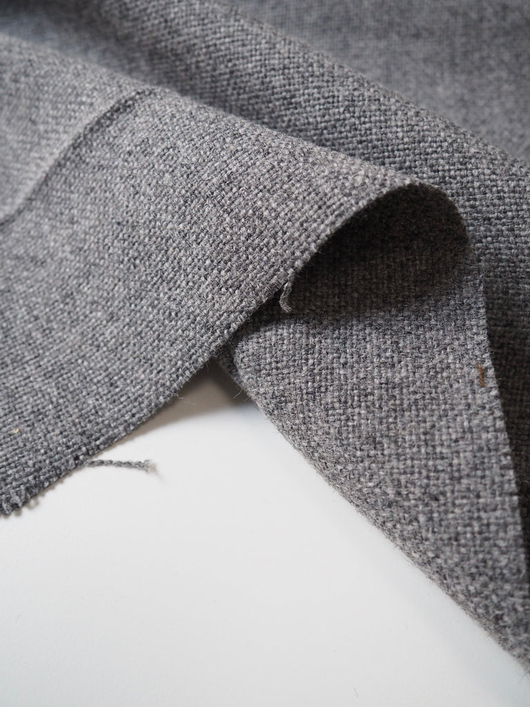 Gentle Grey Wool Tweed