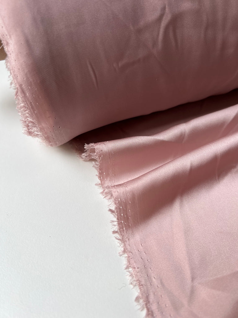 Antique Rose Crepe Backed Satin