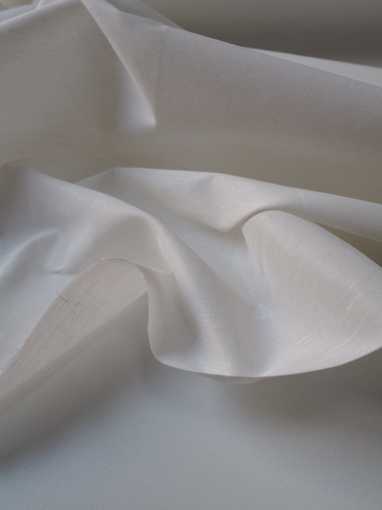 White Crisp Linen Viscose