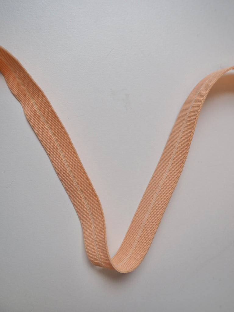 Salmon Fold Over Elastic 15mm