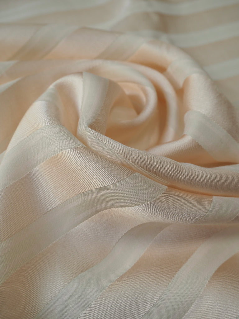 Lychee Viscose Satin Stripe