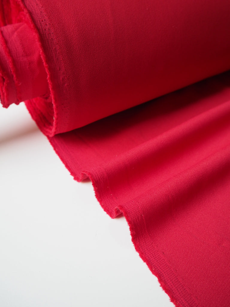 Ruby Stretch Twill Crepe