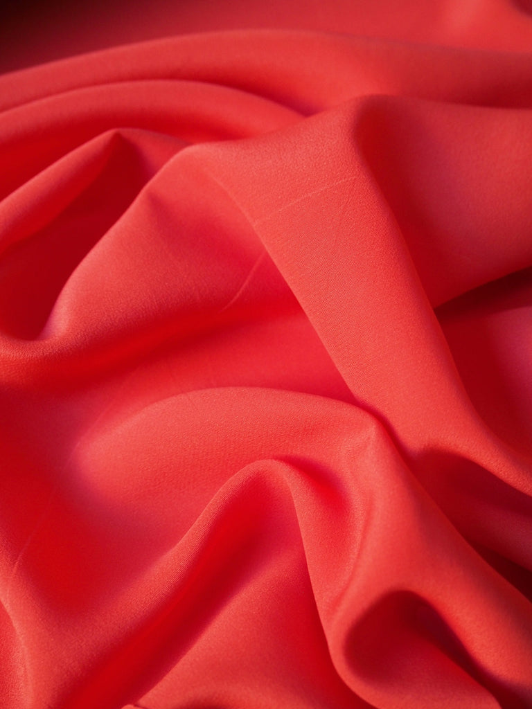 Persimmon Silk + Acetate Crepe De Chine