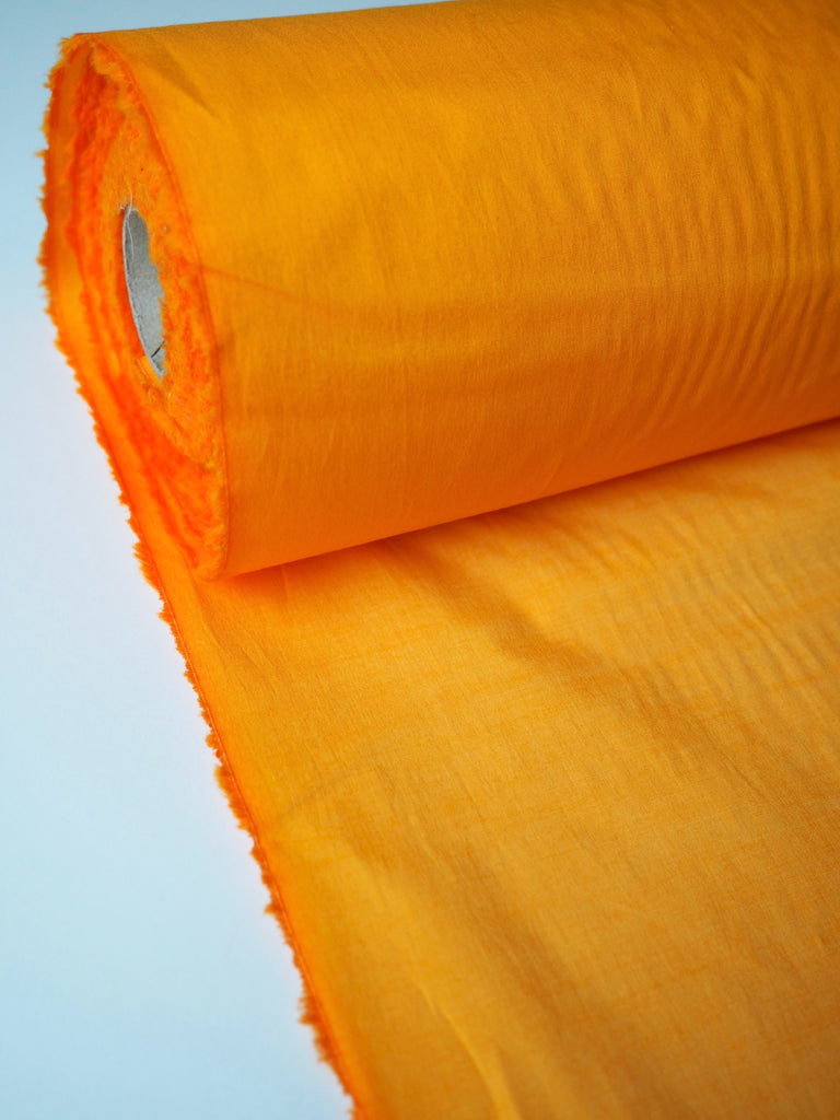 Tangerine Stretch Cotton Poplin