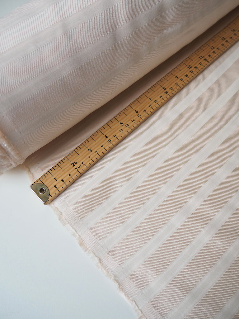 Pale Pink Twill Stripe Viscose