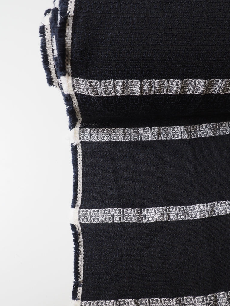 Midnight Stripe Cotton Jacquard