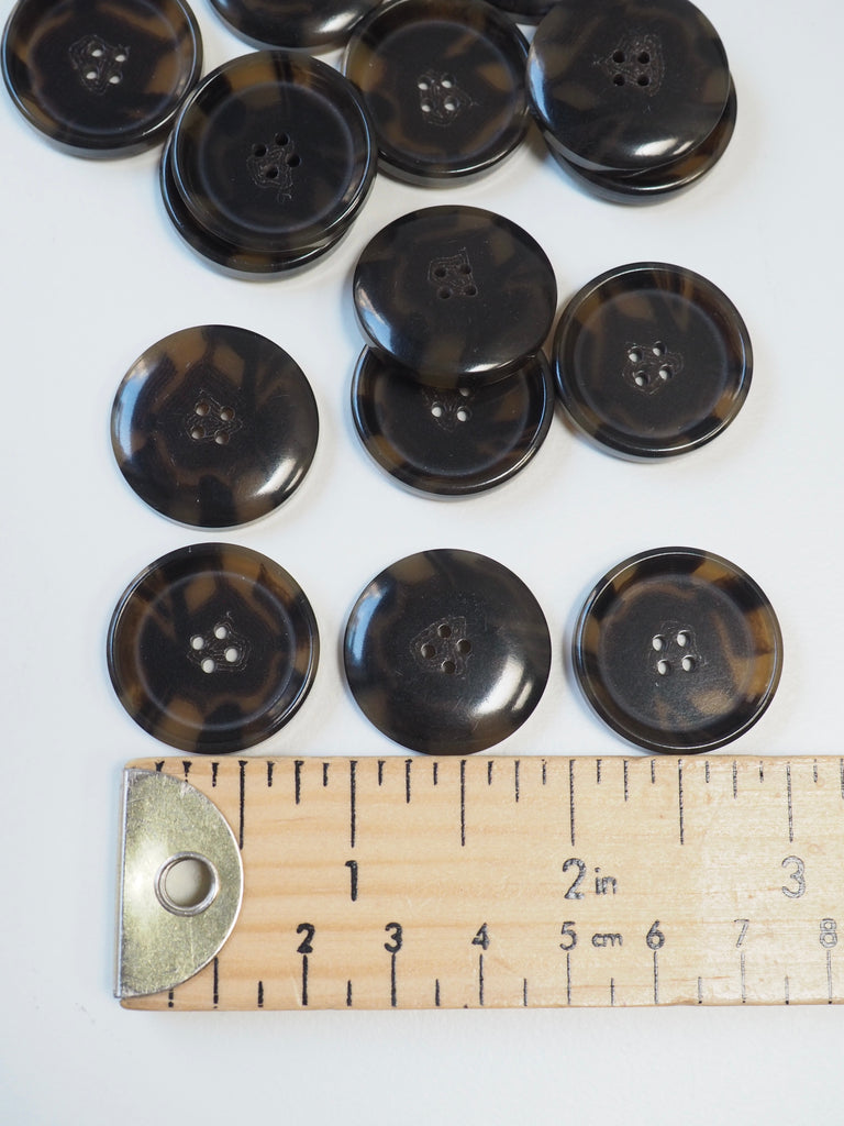 Tortoiseshell Urea Resin Button