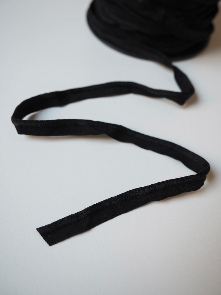 Shindo Black Satin Piping Elastic 8mm