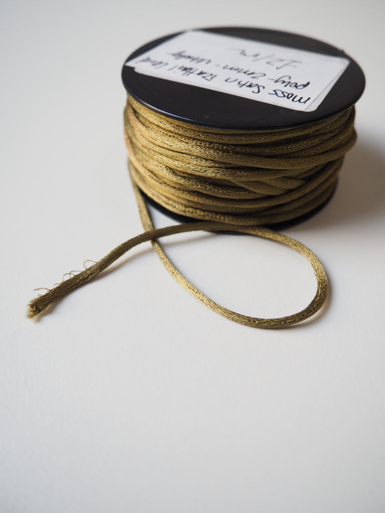 Moss Satin Rattail Cord