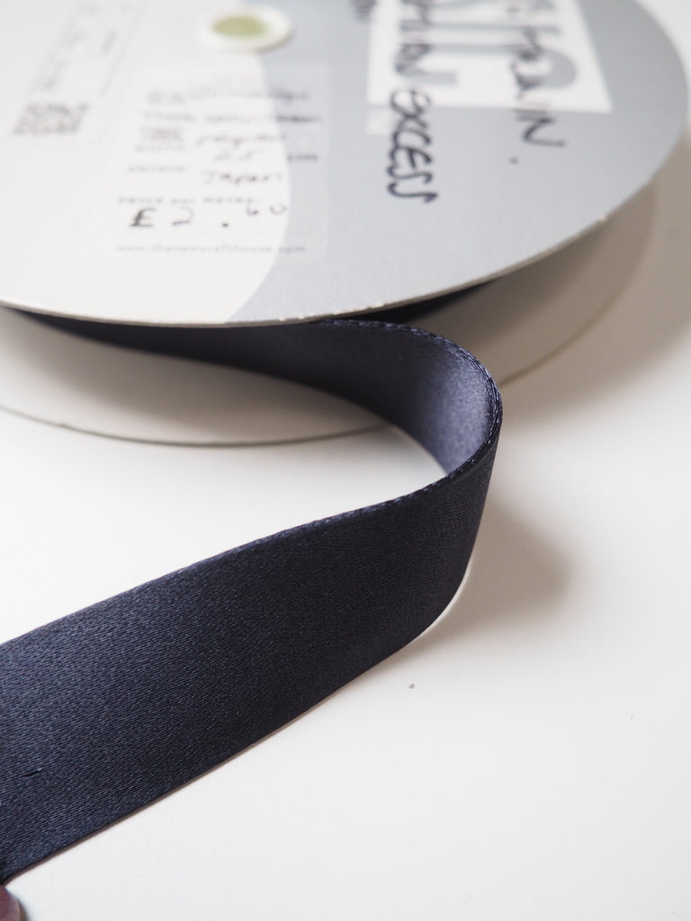 Shindo Midnight Thick Satin Ribbon 25mm