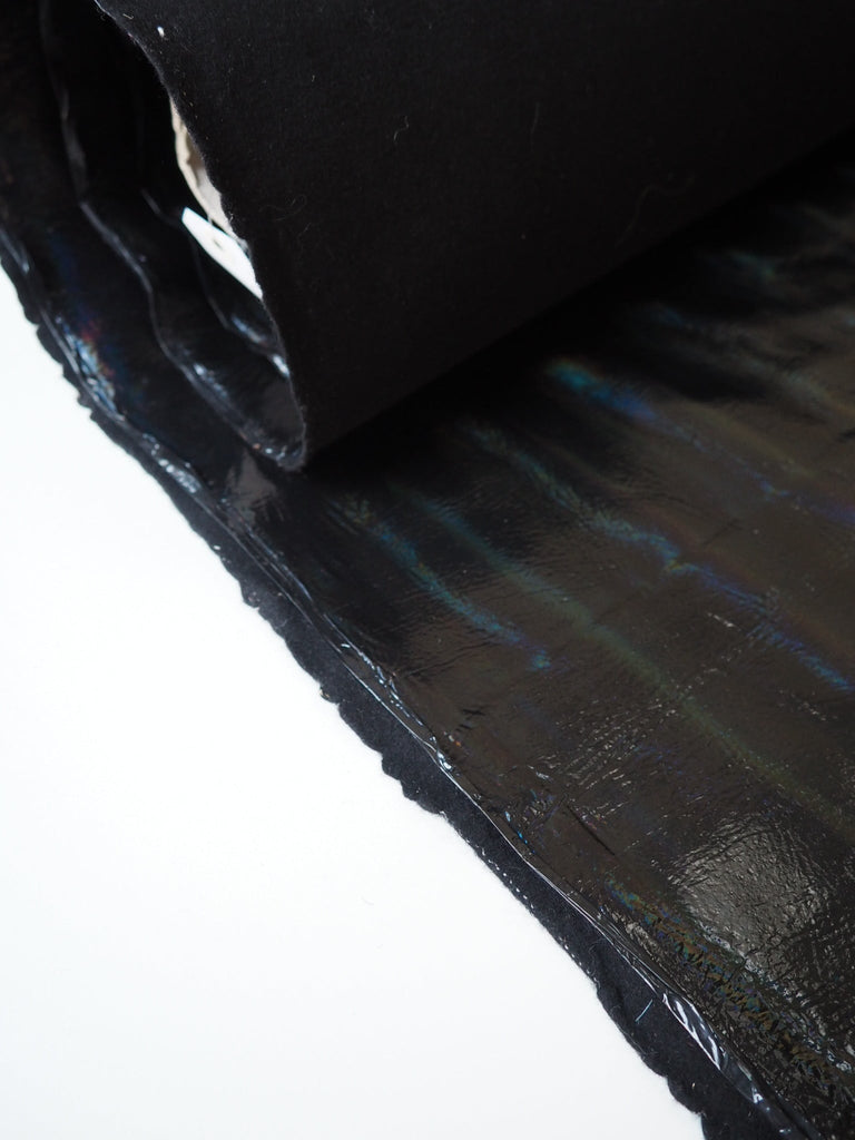 Holographic Black Wool Coating