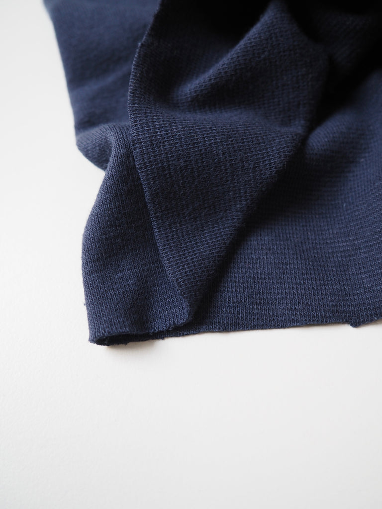 Navy Organic Ribbing