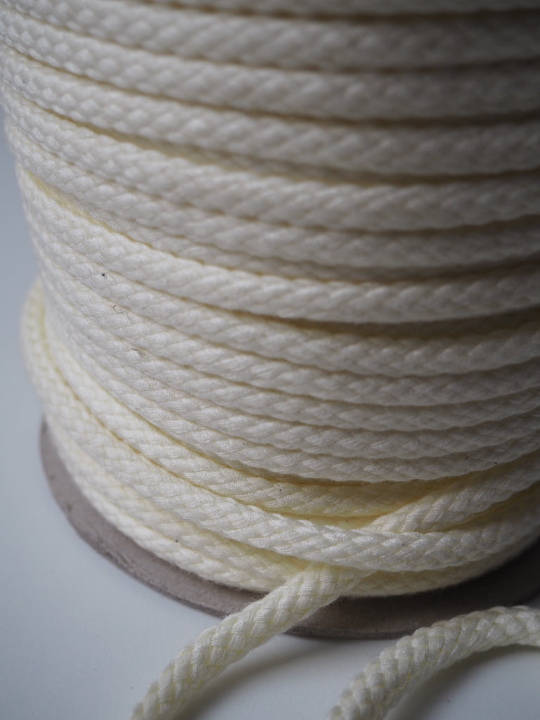 Cream Braided Cord 8mm