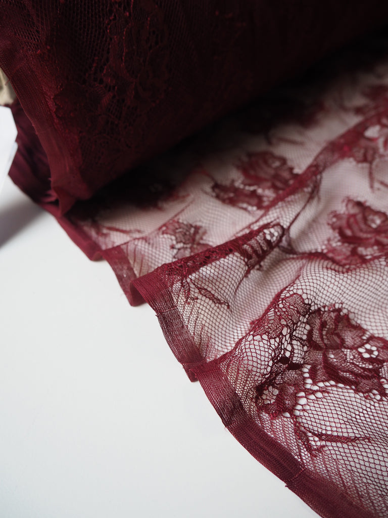 Bordeaux Chantilly Lace