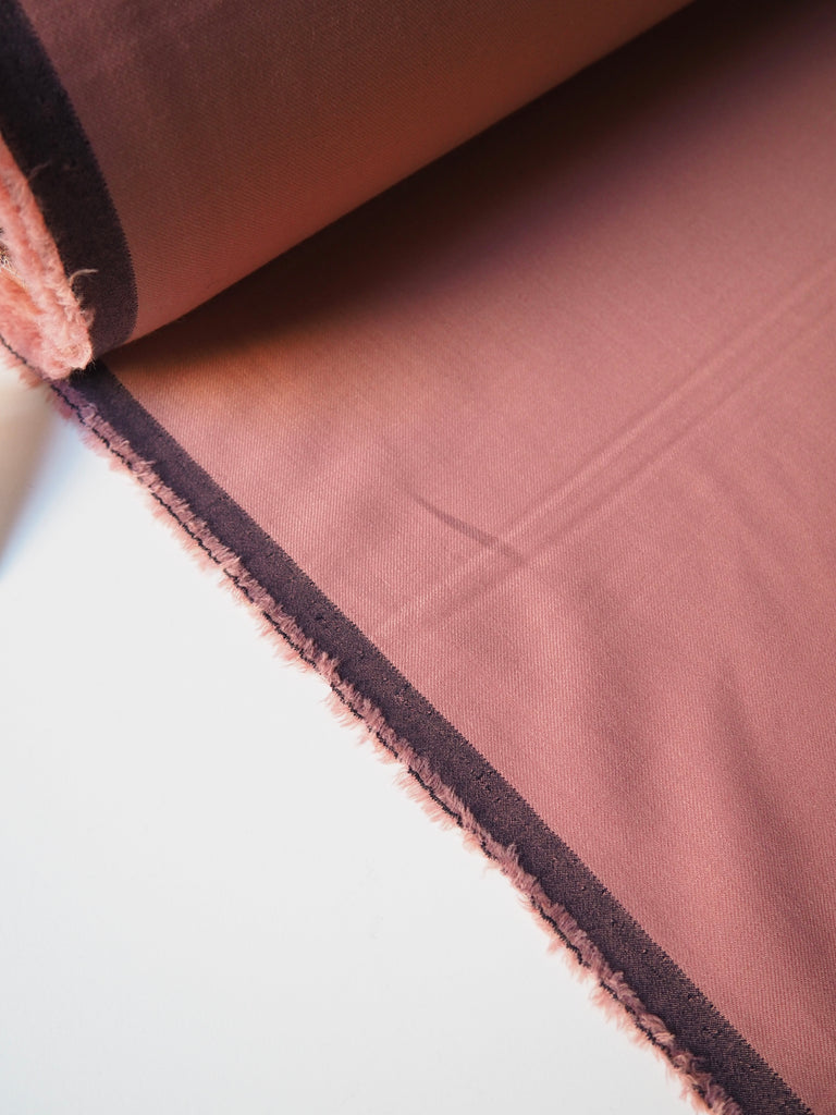 Dusty Rose Stretch Wool Twill