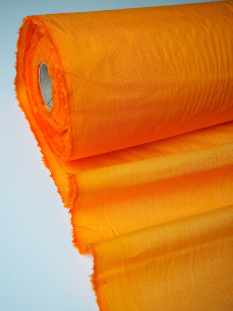 Tangerine Stretch Cotton Poplin