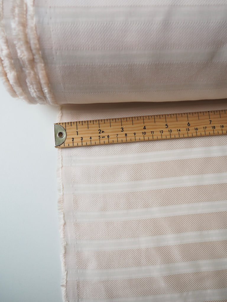 Pale Pink Twill Stripe Viscose