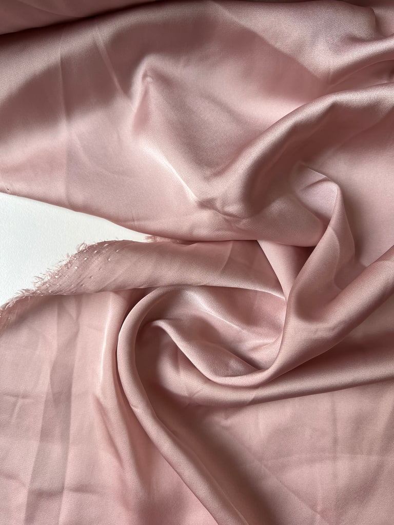 Antique Rose Crepe Backed Satin