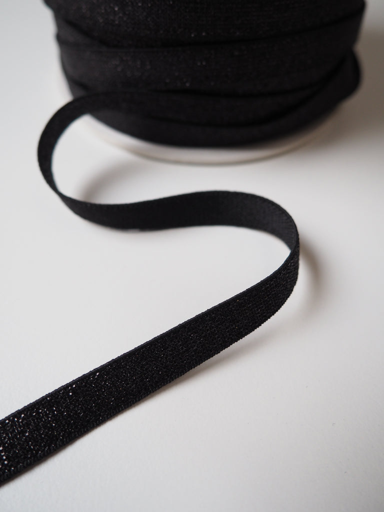 Black Metallic Elastic 10mm