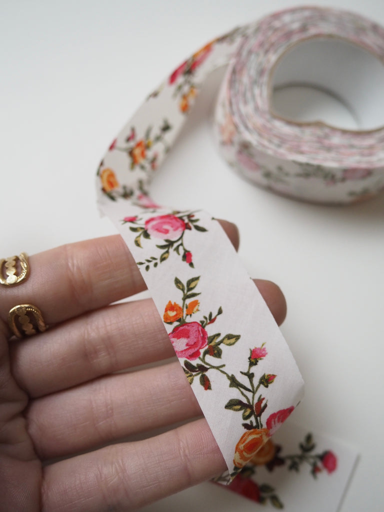 Romantic Bloom Cotton Bias Tape