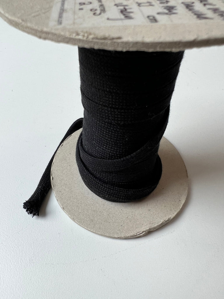 Black Woven Drawcord 10mm