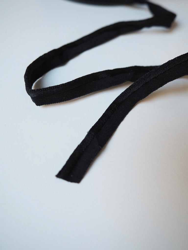 Shindo Black Satin Piping Elastic 8mm