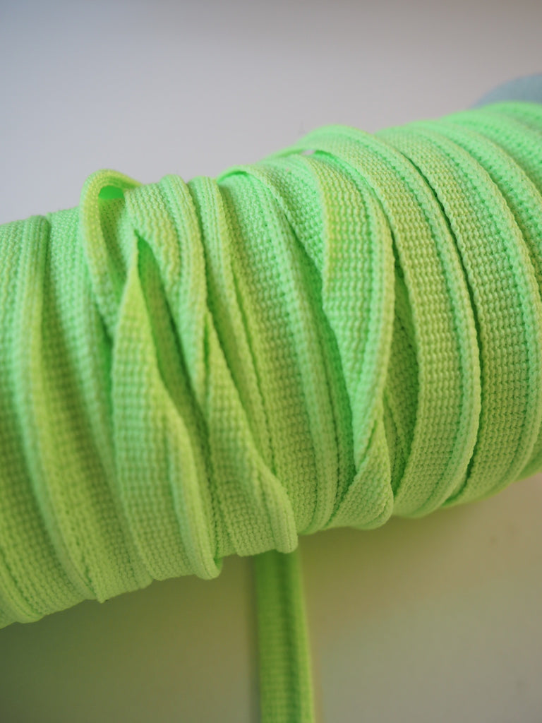 Shindo Neon Lime Green Woven Piping 10mm