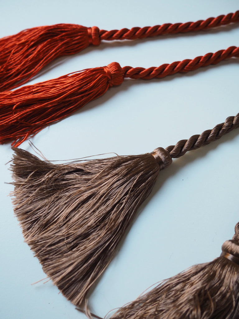 Silky Cord + Tassel Tie