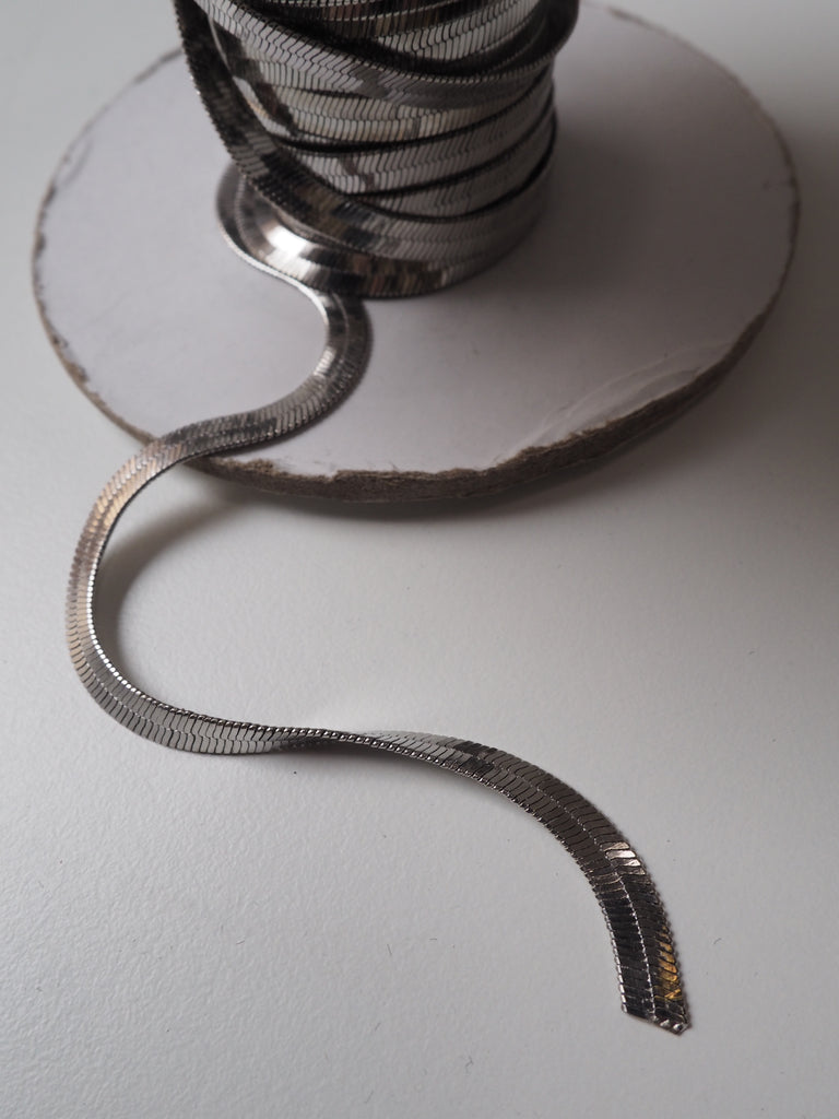 Flat Metal Snake Chain - 6mm