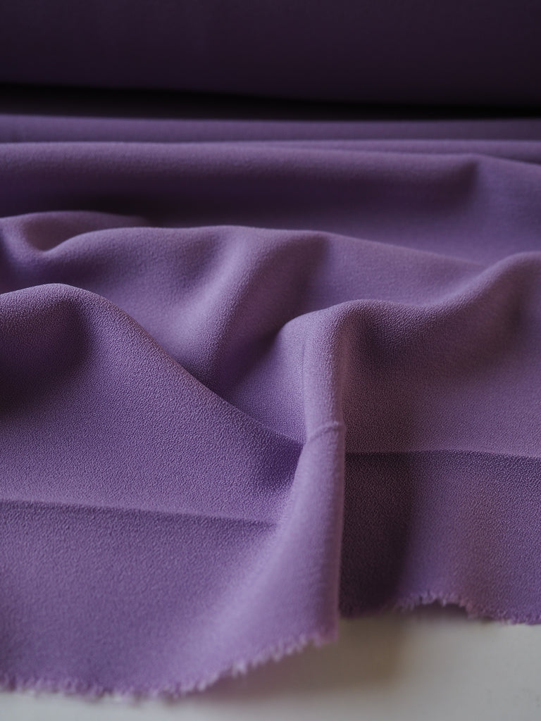 Violet Lightweight Stretch Crepe