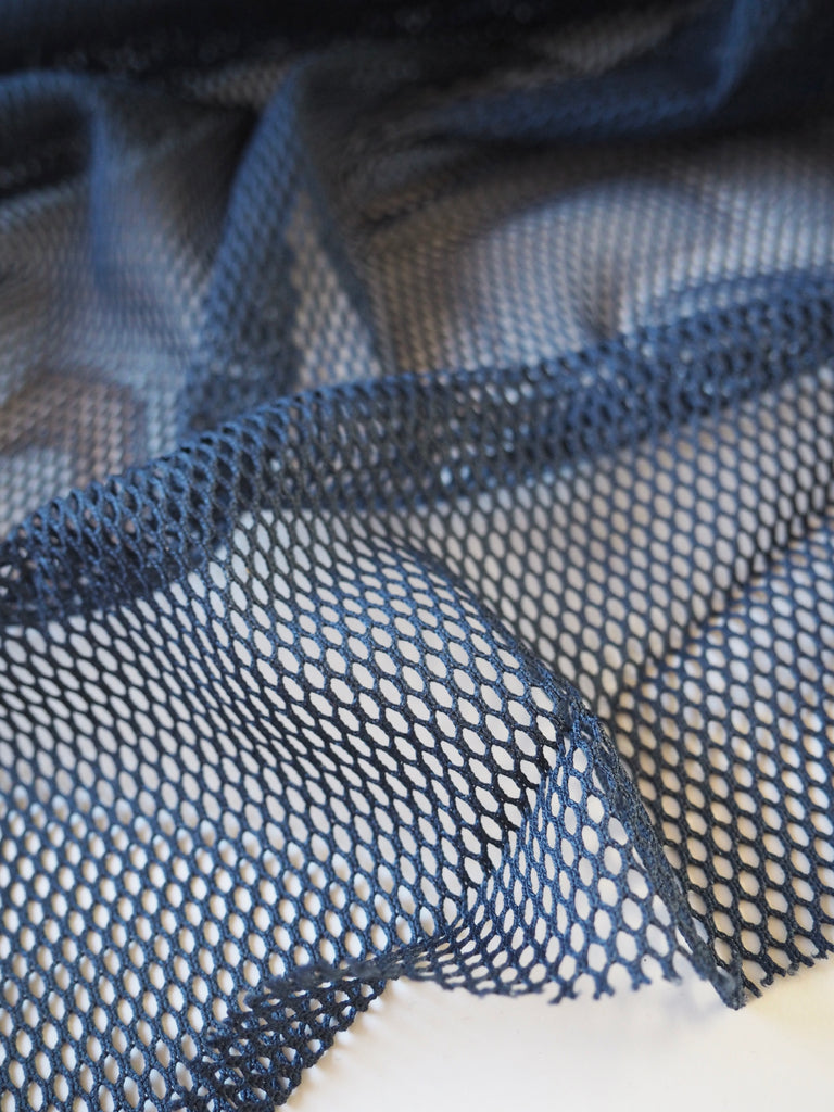 Navy Fishnet Mesh