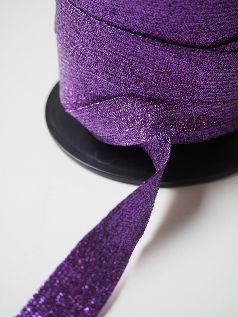 Amethyst Metallic Ribbon 17mm