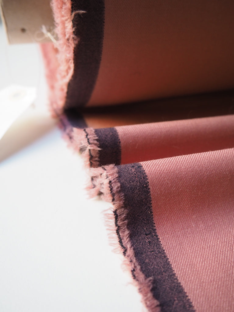 Dusty Rose Stretch Wool Twill