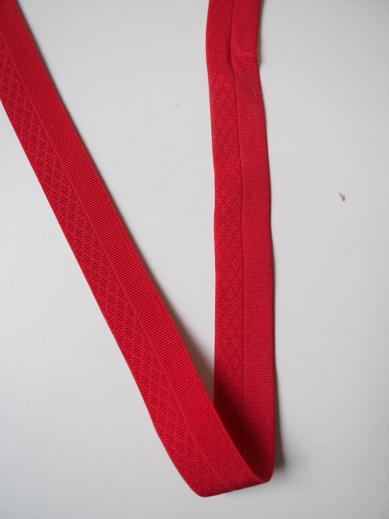 Shindo Diamond Red Fold Over Elastic 18mm